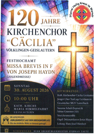 120 Jahre Kirchenchor GL 30.08.2026