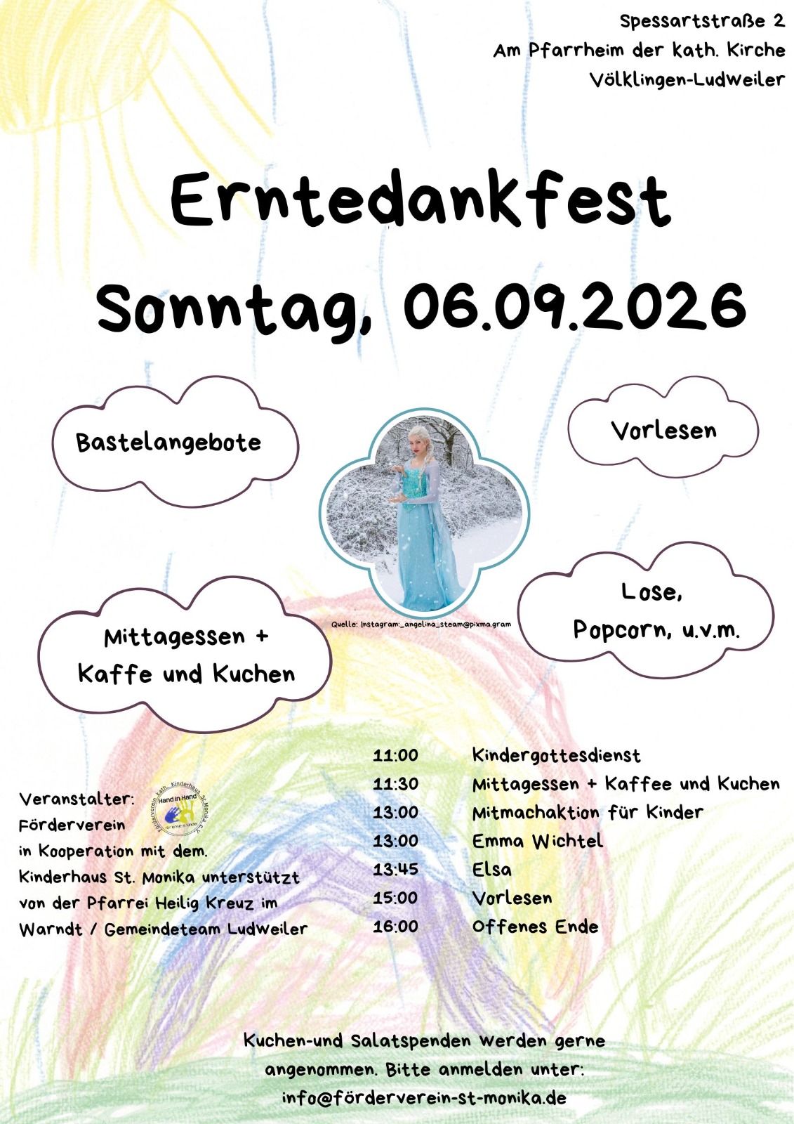 2026 Plakat Erntedank LW 6.9.26 (c) Förderverein KiTa St. Monika Ludweiler 2026 Plakat Erntedank LW 6.9.26